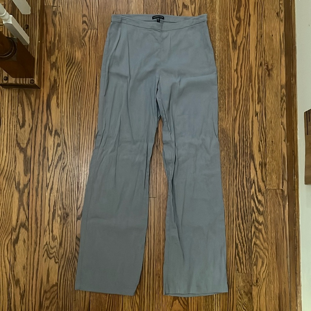 Grey Linen Blend Eileen Fisher pants